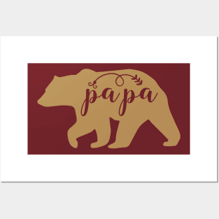 Papa bear , gift for dad , father day gift Posters and Art